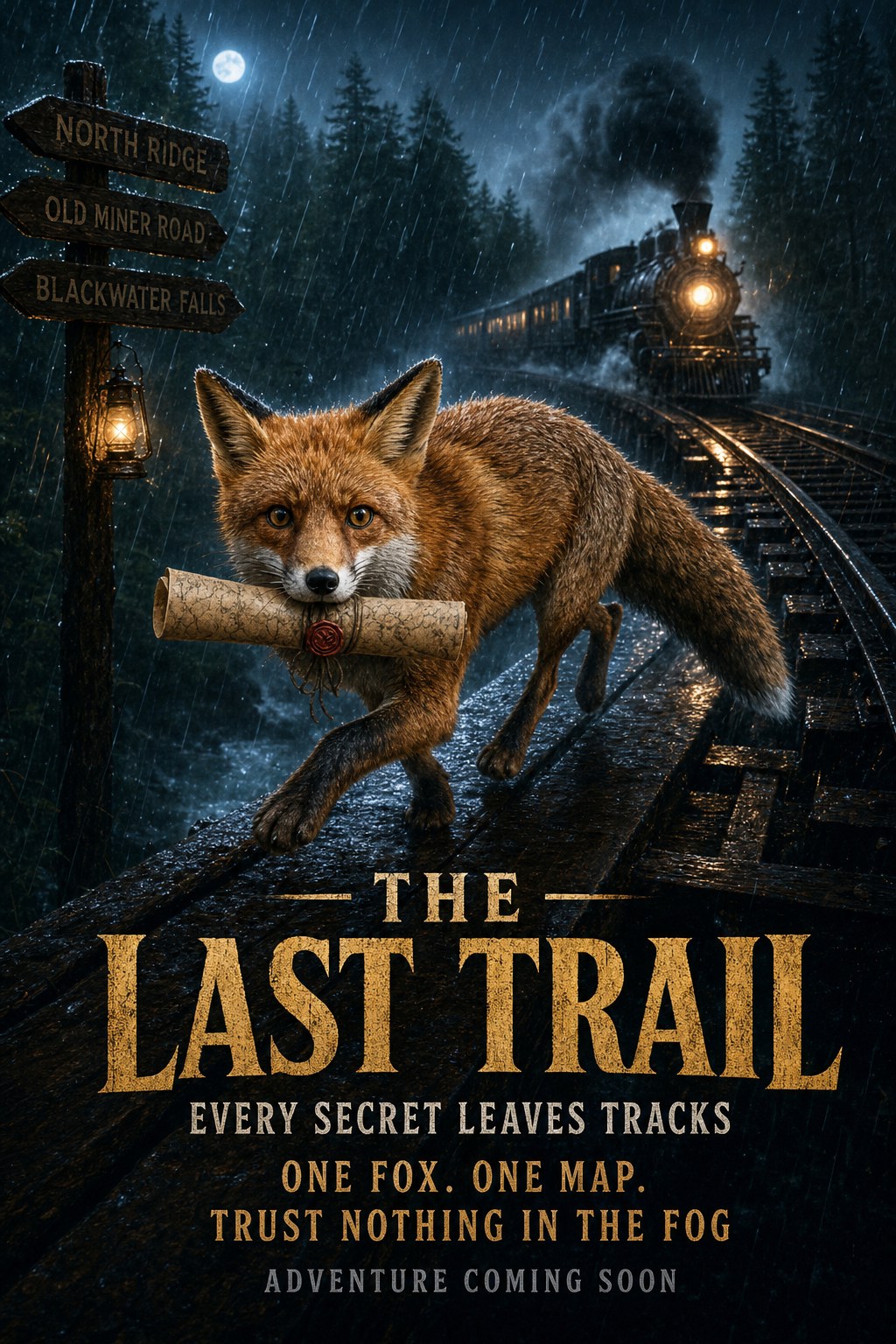 Generated movie poster style animal image